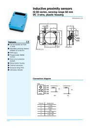 Inductive proximity sensors IQ 80 series, sensing range 60 mm DC 3 ...