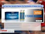 How Does Deca Durabolin Improve the Functionality of Immune System