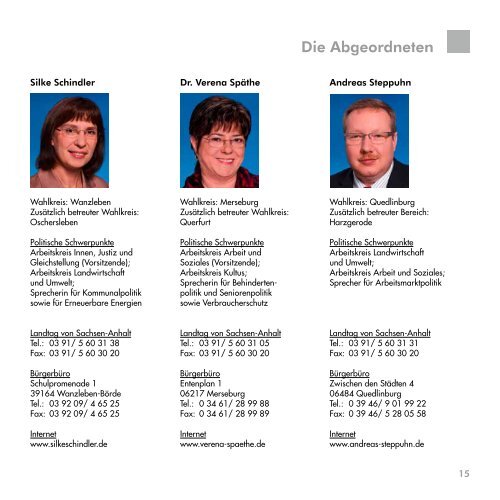 Die SPD-Fraktion im Landtag von Sachsen-Anhalt, 6. Legislaturperiode 2011-2016