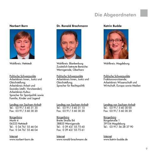 Die SPD-Fraktion im Landtag von Sachsen-Anhalt, 6. Legislaturperiode 2011-2016