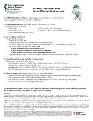 Asthma Treatment Plan - Summit Public Schools