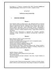 Statut IRO-a (PDF) - Institut za razvoj obrazovanja