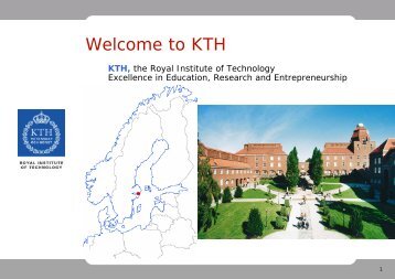 Welcome to KTH