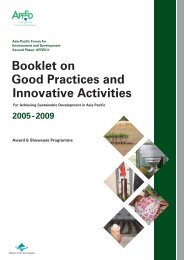 APFED Booklet on Good Practices and Innovative Activities 2005 ...