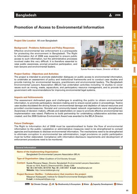 APFED Booklet on Good Practices and Innovative Activities 2005 ...