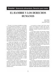 EL HAMBRE Y LOS DERECHOS HUMANOS