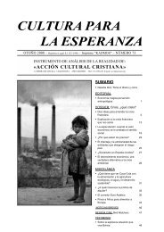 CULTURA PARA LA ESPERANZA - AcciÃ³n Cultural Cristiana