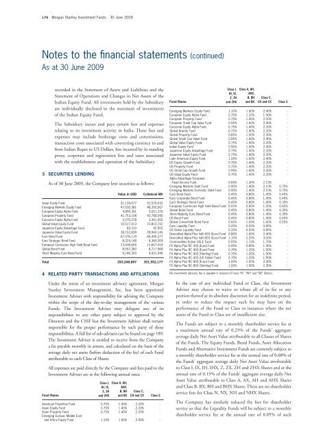 Morgan Stanley Investment Funds - stockselection