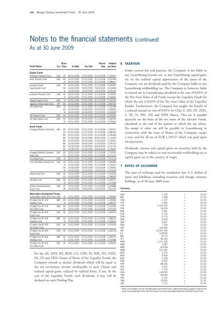 Morgan Stanley Investment Funds - stockselection