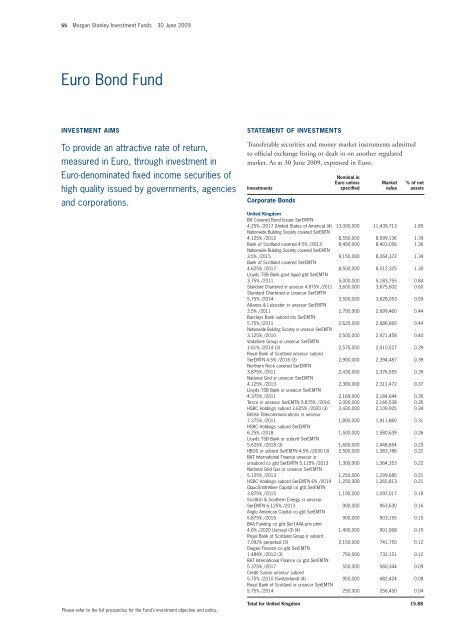 Morgan Stanley Investment Funds - stockselection