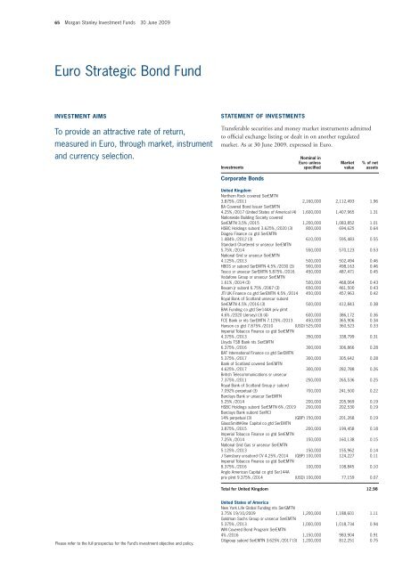 Morgan Stanley Investment Funds - stockselection