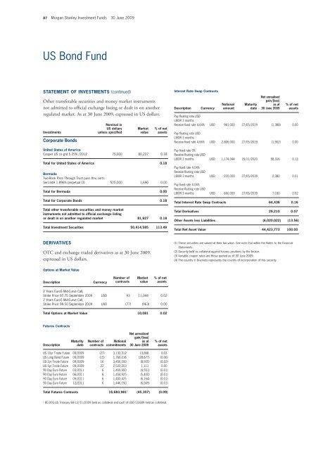 Morgan Stanley Investment Funds - stockselection