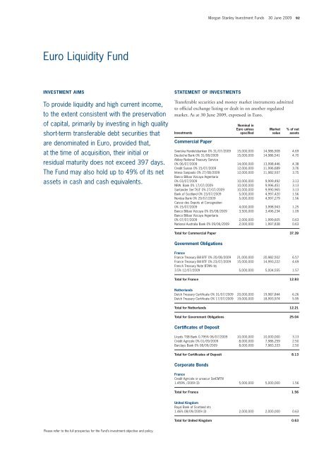 Morgan Stanley Investment Funds - stockselection