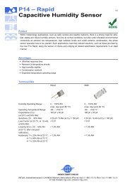 P14 – Rapid Capacitive Humidity Sensor - IST AG Innovative Sensor ...