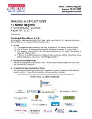 SAILING INSTRUCTIONS 12 Metre Regatta - Nantucket Community ...