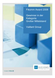 Vaillant Group, Remscheid - Finanzkommunikation im Mittelstand