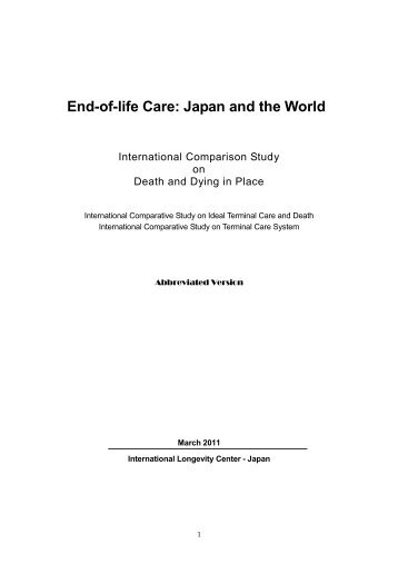 End-of-life Care: Japan and the World