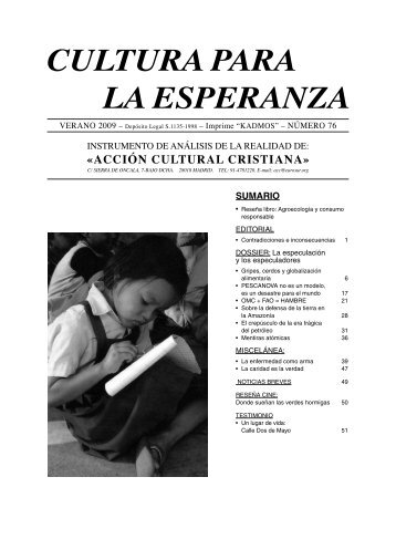 CULTURA PARA LA ESPERANZA - Acción Cultural Cristiana