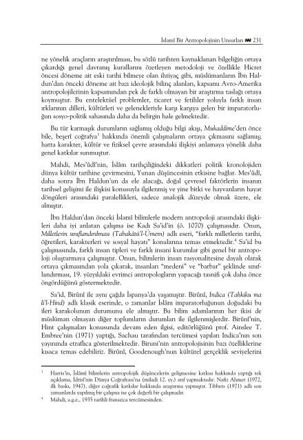 İçindekiler - İlahiyat Fakültesi - Marmara Üniversitesi