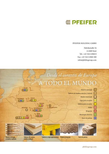 MADErA lAMINADA - Pfeifer