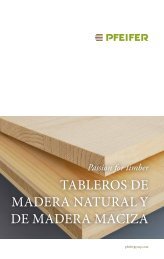 tABLErOS DE MADErA NAtUrAL y DE MADErA MACIZA - Pfeifer