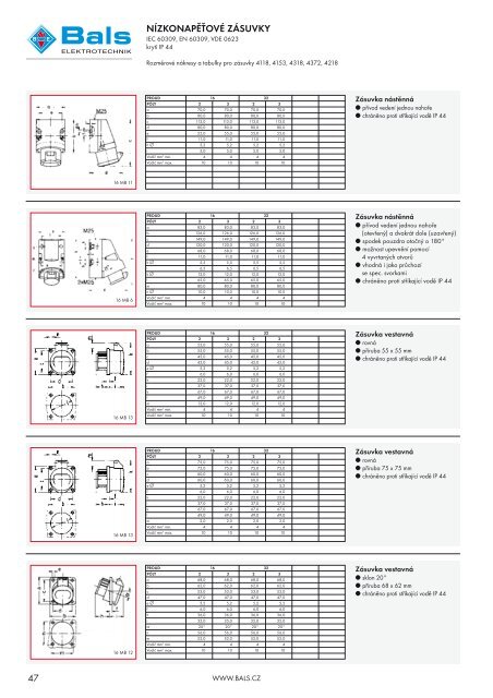 BALS - produktovÃ½ katalog 2010 - NG ELEKTRO TRADE, as