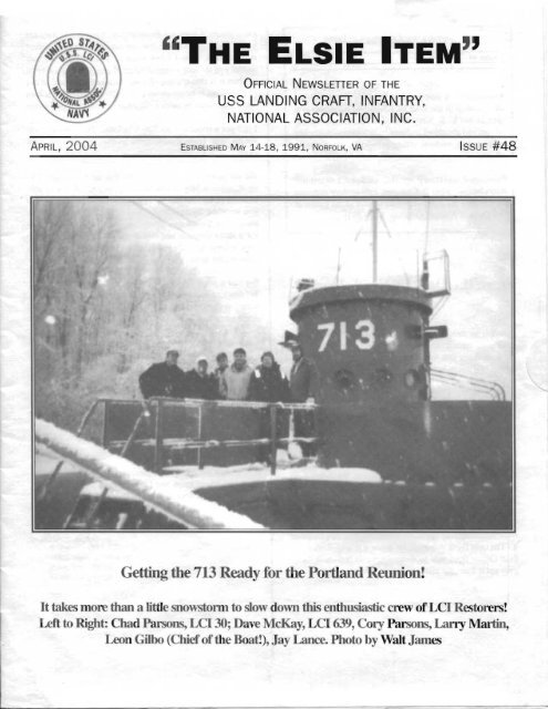 Elsie Item Issue 48 USS Landing Craft Infantry National Association 