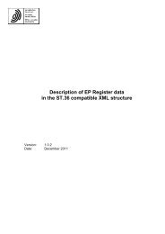 Description of EP Register data in the ST.36 compatible XML ... - EPO