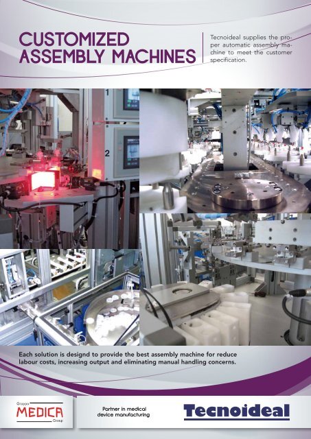 CUSTOMIZED ASSEMBLY MACHINES - Tecnoideal Srl