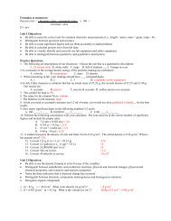 Formulas to memorize: Percent error = | literature value â measured ...