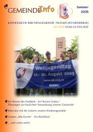 Gemeindeinfo Sommer 2005 - Mutter vom Guten Rat