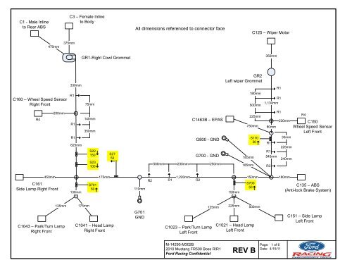 Wiring Diagram Forward Lamp - Ford Racing Parts