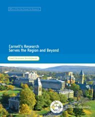 Cornell's Research Serves the Region and Beyond: Small Business ...