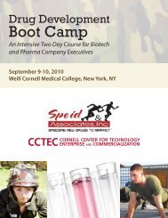 program flyer - Cornell Institute for Biotechnology and Life Science ...