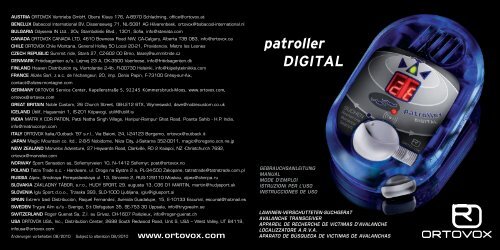patroller DIGITAL - Avalanche Center