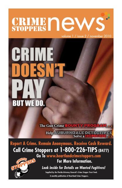 Call Crime Stoppers at 1-800-226-TIPS(8477) - Heartland Crime ...