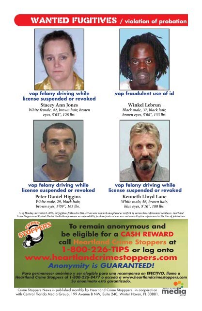 Call Crime Stoppers at 1-800-226-TIPS(8477) - Heartland Crime ...