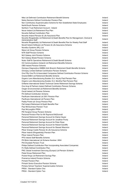 Qualifying Recognised Overseas Pension  Schemes (QROPS) List