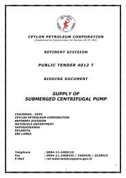 Tender Document - Ceylon Petroleum Corporation