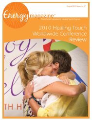 August 2010 Issue - Healing Touch Program