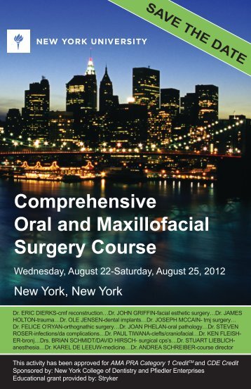 Comprehensive Oral and Maxillofacial Surgery Course - American ...