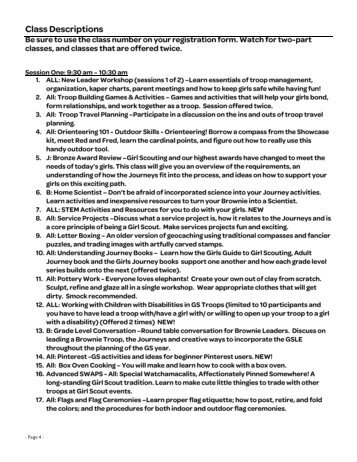 Course descriptions - Girl Scouts of Central Indiana