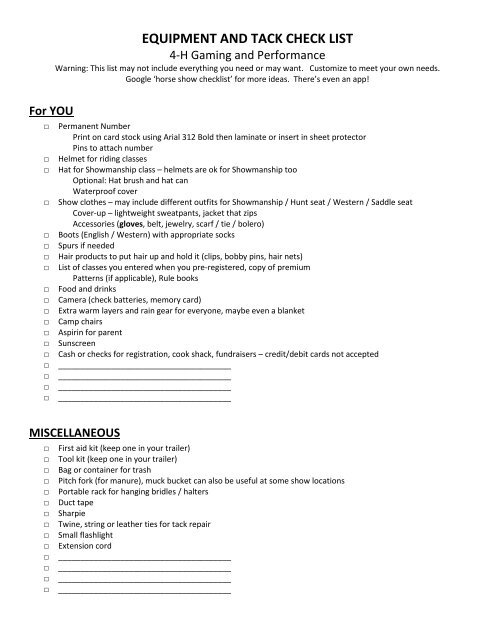 equipment-and-tack-check-list-kc-4-h-horse