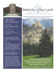 August 12, 2012 - Nativity of Our Lord Catholic Church