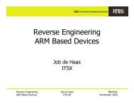 Reverse Engineering ARM Based Devices - Black Hat