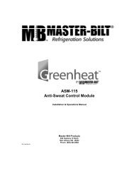 ASM-115 Anti-Sweat Control Module - Master-Bilt