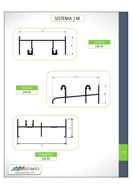 Catálogo Geral de Perfis 2012 - Sistemas de alumínio para arquitectura