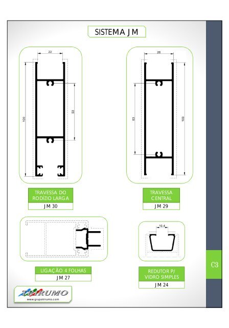 Catálogo Geral de Perfis 2012 - Sistemas de alumínio para arquitectura