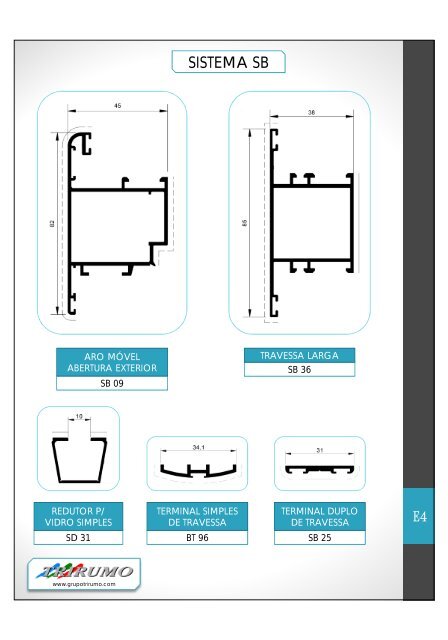 Catálogo Geral de Perfis 2012 - Sistemas de alumínio para arquitectura