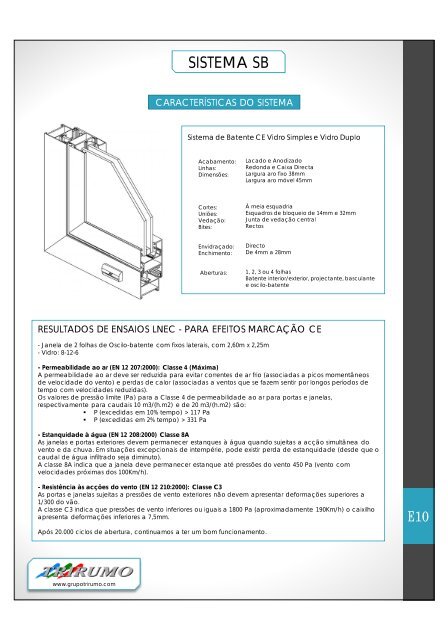 Catálogo Geral de Perfis 2012 - Sistemas de alumínio para arquitectura